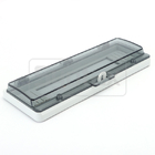 Polycarbonate IP67 Waterproof Hinged Window 13 Poles With Transparent Cover 250*101*28mm