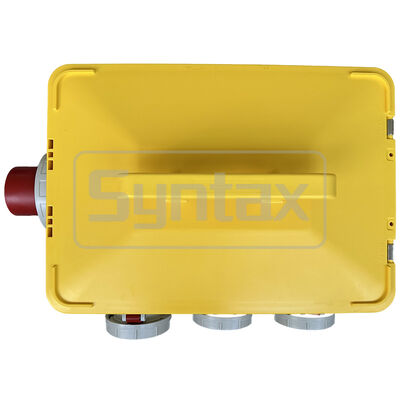 Syntax MP36 Portable Power Distribution Boxes IP67 Waterproof 125A/5P Inlet Three Phase Electric Power Distro 47.8*34*33CM