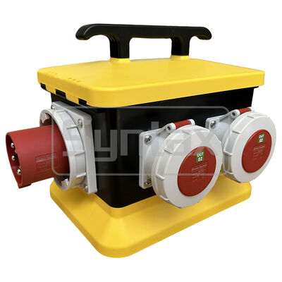 Syntax MZ12 IP67 Waterproof Portable Power Distribution Boards For 63A 400v Three Phase Electrical Supply Outdoors 308*238*277mm