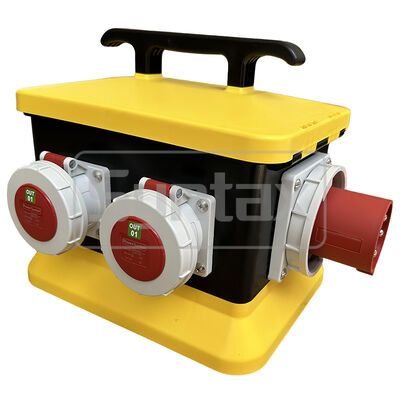 Syntax MZ12 IP67 Waterproof Portable Power Distribution Boards For 63A 400v Three Phase Electrical Supply Outdoors 308*238*277mm