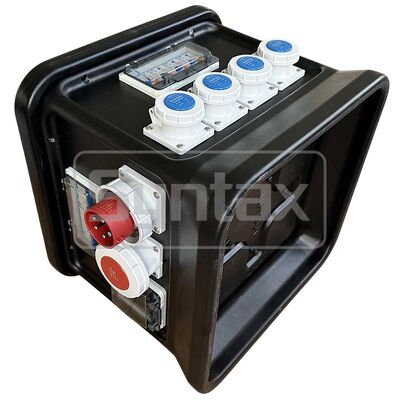 Syntax MK1N 5P 32A IP67 Waterproof Portable Power Distribution Board HDPE Material Fitted With Multi-functional Meter 48*48*48.8CM