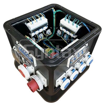 Syntax MK1N 5P 32A IP67 Waterproof Portable Power Distribution Board HDPE Material Fitted With Multi-functional Meter 48*48*48.8CM