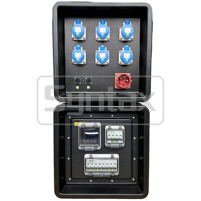 Syntax MD1 Three Phase 5P 32AMP HDPE Portable Distribution Box IP67 Waterproof for Temporary Power