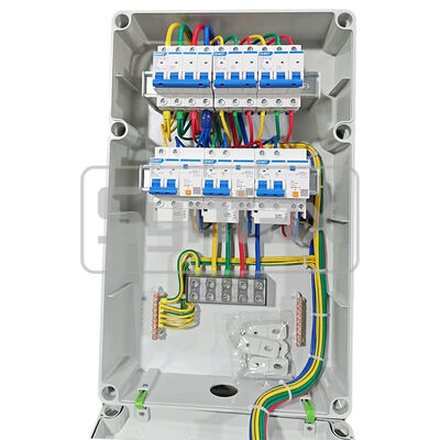 Syntax CX4 Wall Mounted Distribution Box 63AMP Three Phase Four Wire with IP65 Waterproof Mennekes Sockets & RJ45 Network Interface