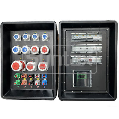 IP67 Waterproof 400AMP HDPE Portable Power Distribution Box with Wheels for FIFA Sporting Events