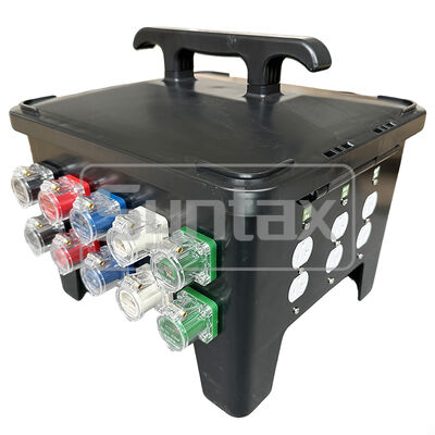 Syntax MP24 IP67 NEMA Waterproof Spider Box Temp Power Supply Electrical Power Distribution Input 200A 120/208V Duplex Receptacle