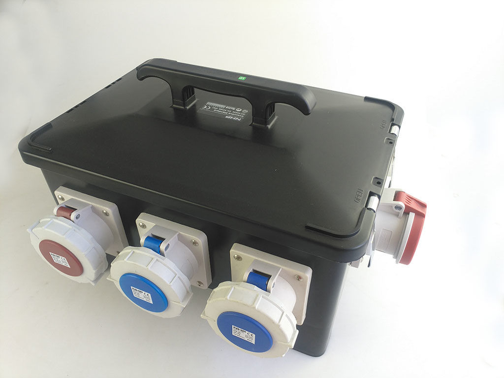 IP66 Water Tight Mobile Power Distribution Box Heavy Duty Rubber Housing
