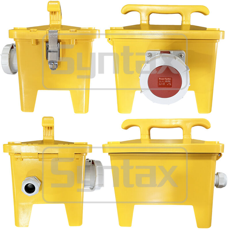 Syntax MP12 Portable Power Distribution Boards 63amp 3 Phase 400V Fused 300*230*287mm