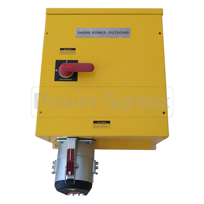 5P 250A IP67 Mechanische verriegelte Steckdosenbox PowerSyntax Hochstrom Wandmontierter Schalter 75121