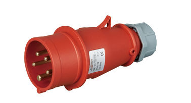 Rote Farbkörper einfache Installations-industrieller Stecker-Sockel Screwless