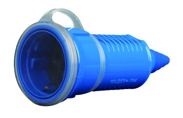 16 Ampere des blauen wasserdichten Stecker-Sockel-maximale 45 K Temperatur-Erhöhungs-86 x 86mm Größe