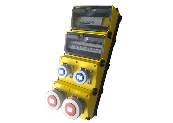 Schritt-tragbarer Verteilerkasten CJ-Reihen-CJ48 4 Schichten installiert mit industriellem Stecker und Sockel und MCB Wechselstrom 380V