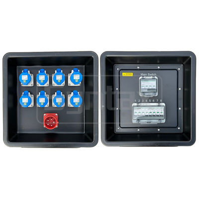 Syntax MD1 Dreiphasige 32AMP HDPE-Portable Distribution Board IP67 für die elektrische Stromversorgung von 430x380x460mm