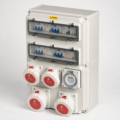 Syntax 125A IP65 Wandverteilgerät mit anpassbarer Verteilerbox für raue Umgebungen